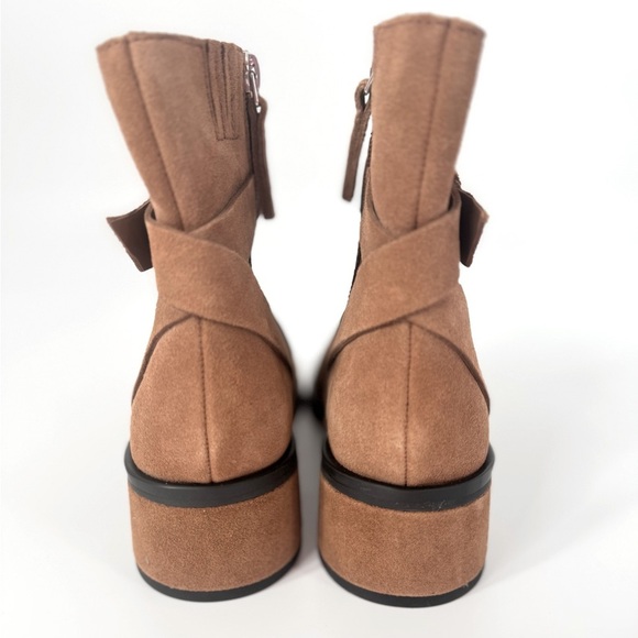 Dolce Vita Boots Leland Brown Suede Ankle Boot - Picture 5 of 8